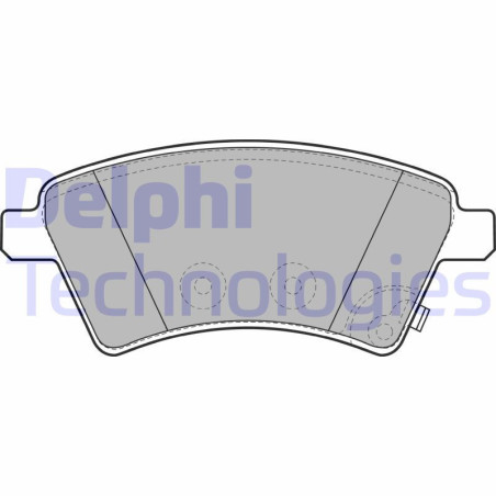 DELPHI LP1966 Klocki hamulcowe Przód dla