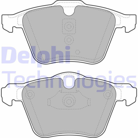 DELPHI LP1968 Plaquettes de frein Avant pour