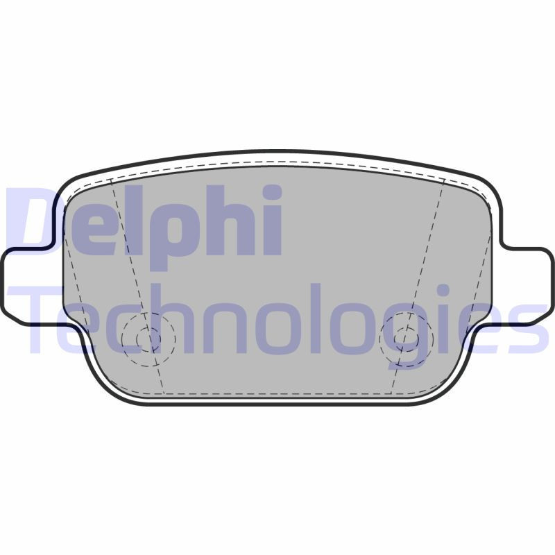 DELPHI LP1969 Pastiglie freno Posteriore per