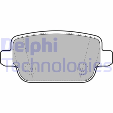 DELPHI LP1969 Pastillas de freno Trasero para