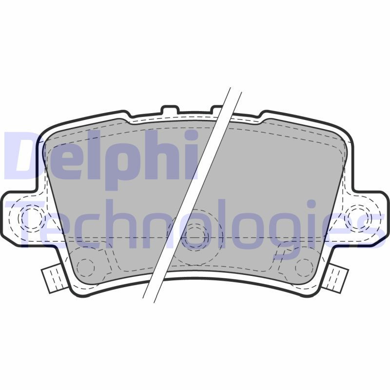 DELPHI LP1971 Bremsbeläge Hinten für