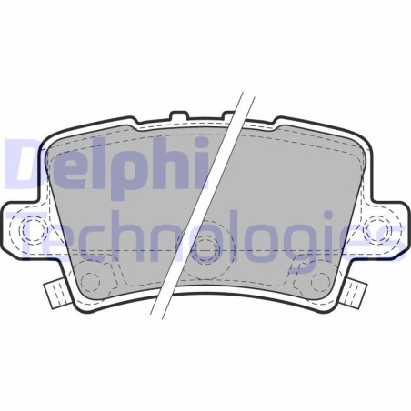 DELPHI LP1971 Pastiglie freno Posteriore per