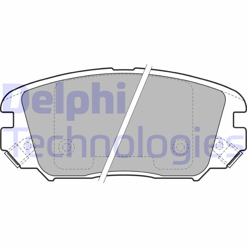 DELPHI LP1974 Pastillas de freno Delantero para