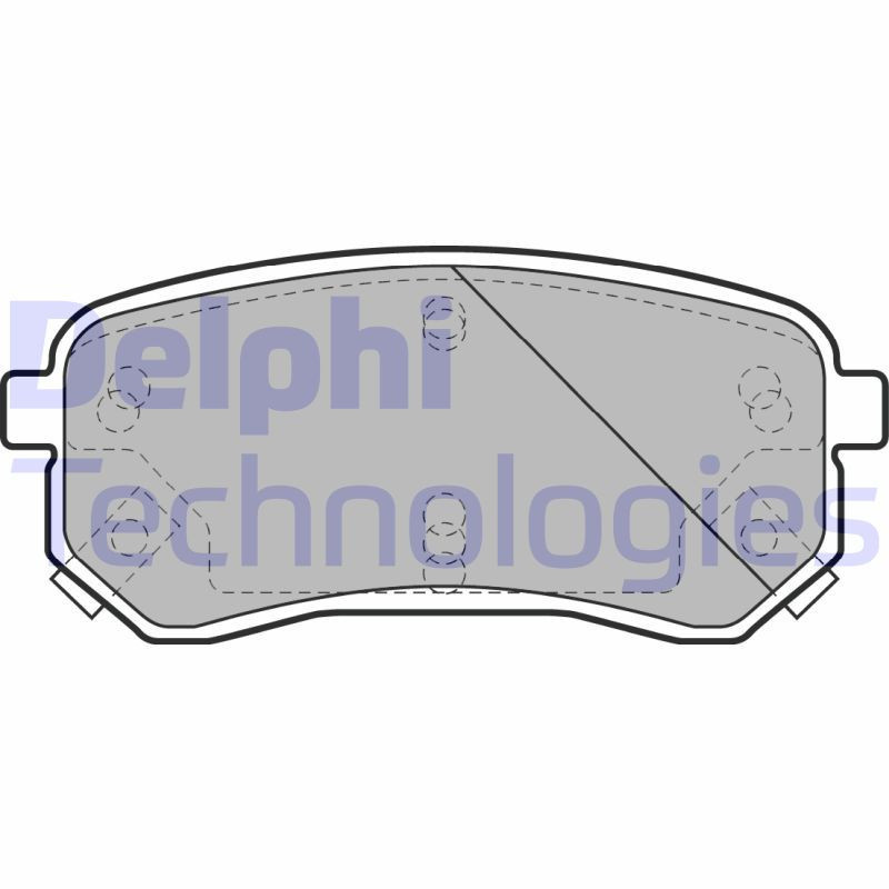 DELPHI LP1976 Brzdové platničky Zadné pre
