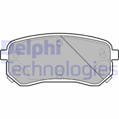 DELPHI LP1976 Pastiglie freno Posteriore per