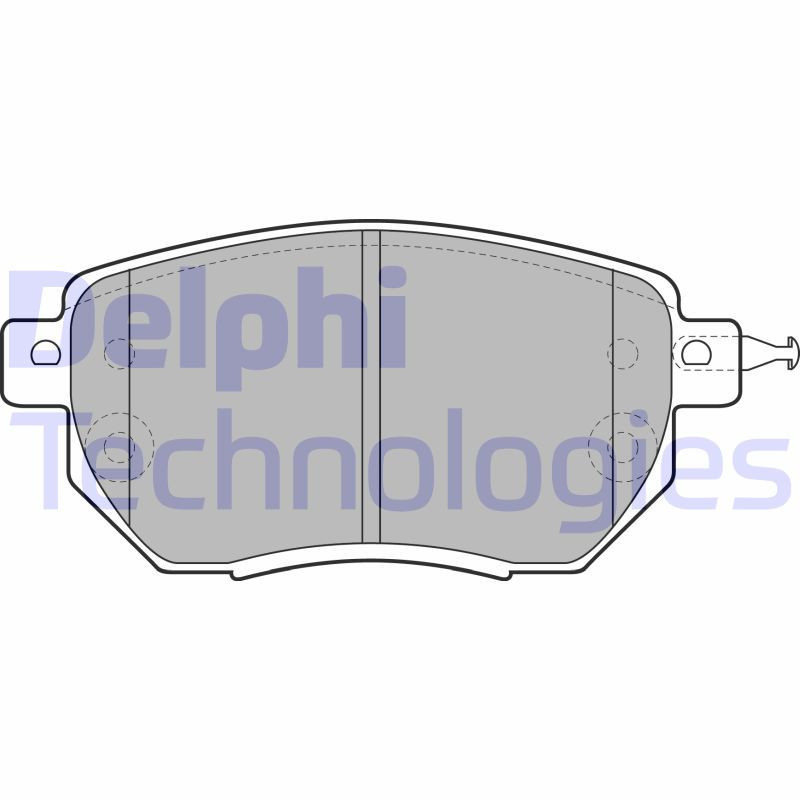 DELPHI LP1986 Plaquettes de frein Avant pour