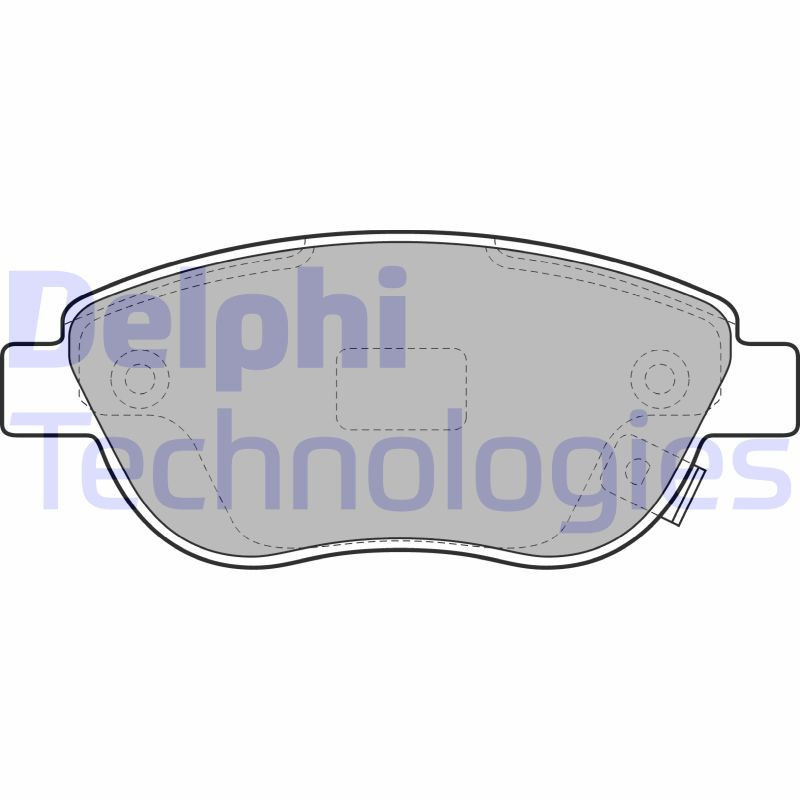 DELPHI LP1990 Brzdové platničky Predné pre
