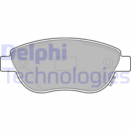 DELPHI LP1990 Brzdové platničky Predné pre
