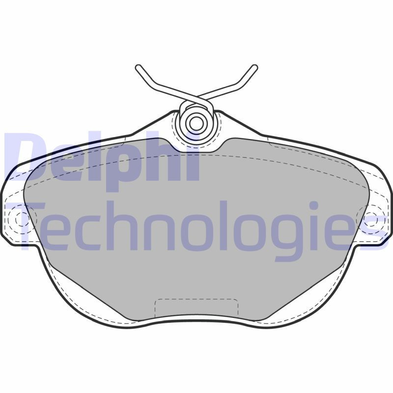 DELPHI LP1991 Brake Pads Set Rear for