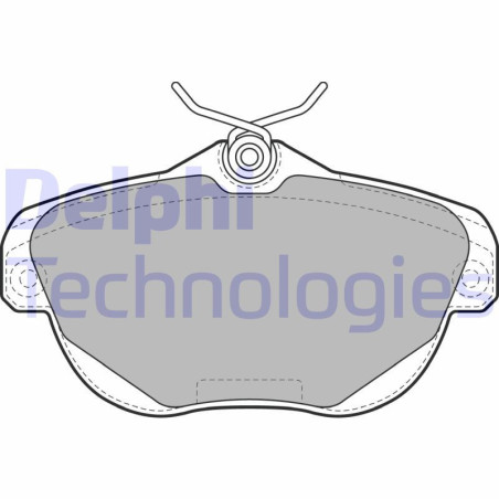 DELPHI LP1991 Brake Pads Set Rear for