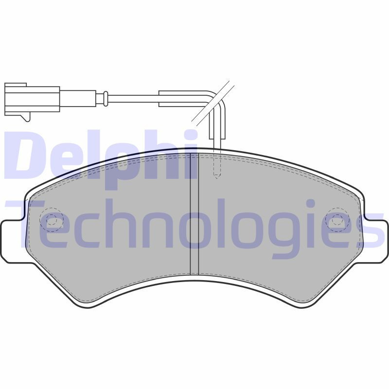 DELPHI LP1993 Plaquettes de frein Avant pour