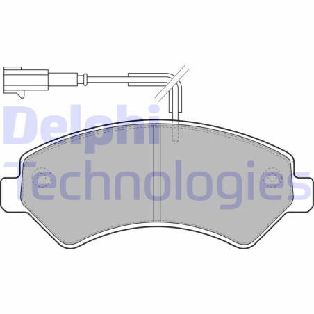 DELPHI LP1993 Brzdové platničky Predné pre