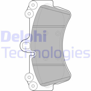 DELPHI LP1997 Brzdové platničky Predné pre