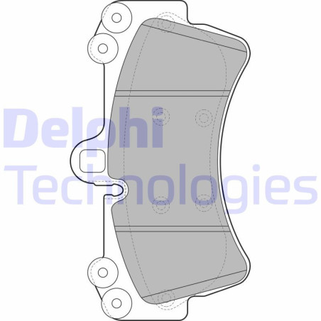 DELPHI LP1997 Pastiglie freno Anteriore per