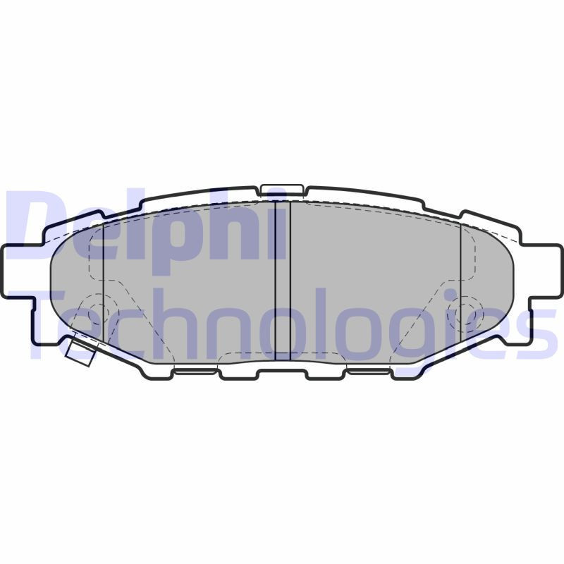 DELPHI LP1999 Pastiglie freno Posteriore per