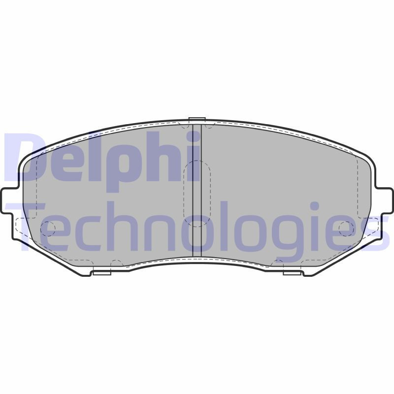 DELPHI LP2001 Pastiglie freno Anteriore per