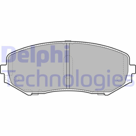 DELPHI LP2001 Pastillas de freno Delantero para