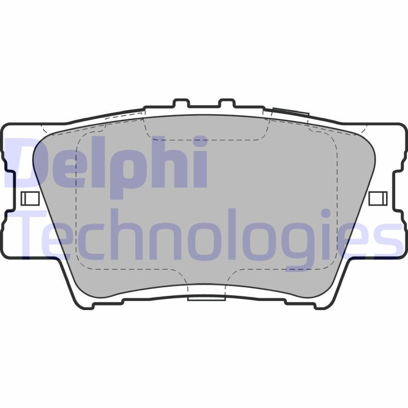 DELPHI LP2004 Pastiglie freno Posteriore per