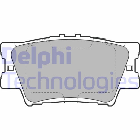 DELPHI LP2004 Brake Pads Set Rear for