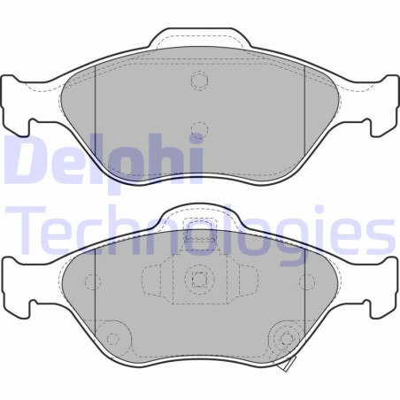 DELPHI LP2005 Pastiglie freno Posteriore per