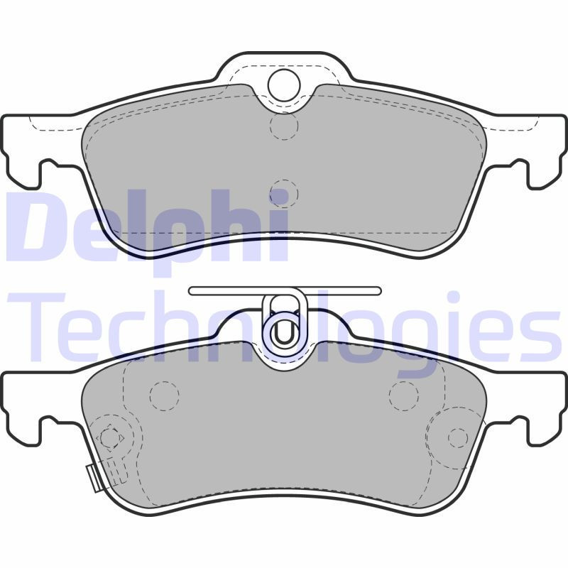 DELPHI LP2007 Brake Pads Set Rear for