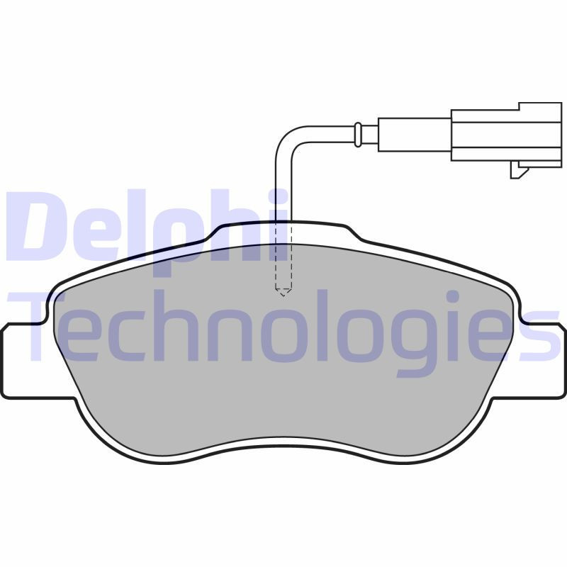 DELPHI LP2014 Brake Pads Set Front for