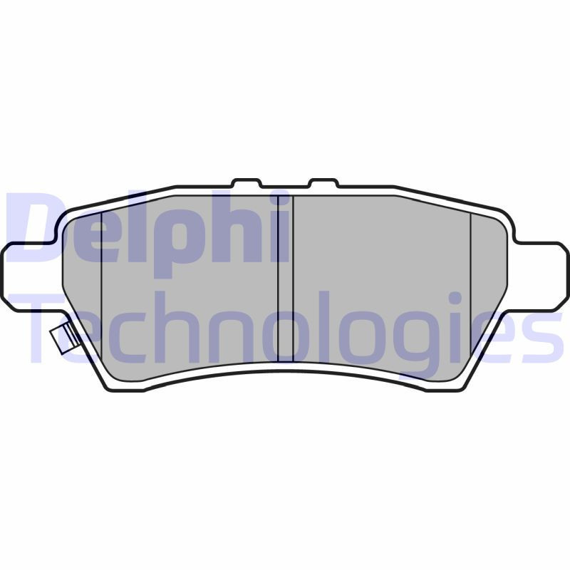 DELPHI LP2016 Brake Pads Set Rear for