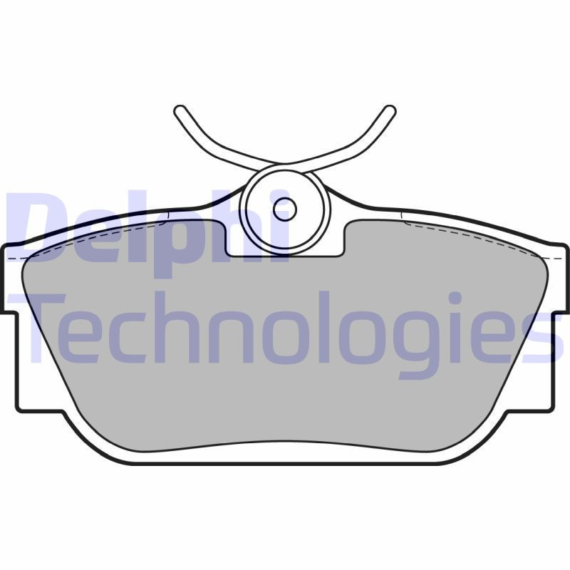 DELPHI LP2019 Brake Pads Set Rear for