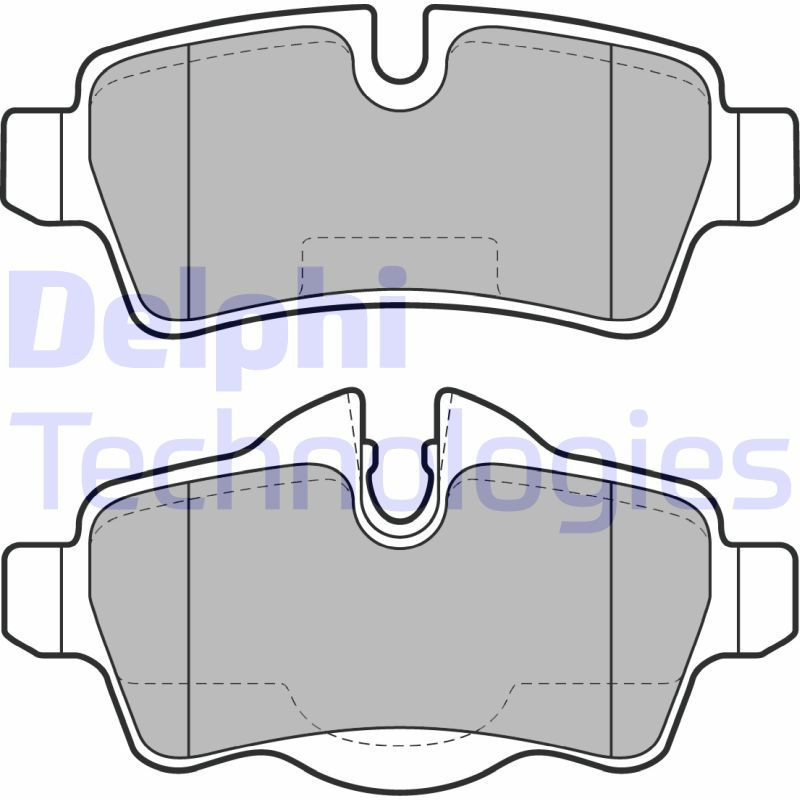 DELPHI LP2022 Brake Pads Set Rear for