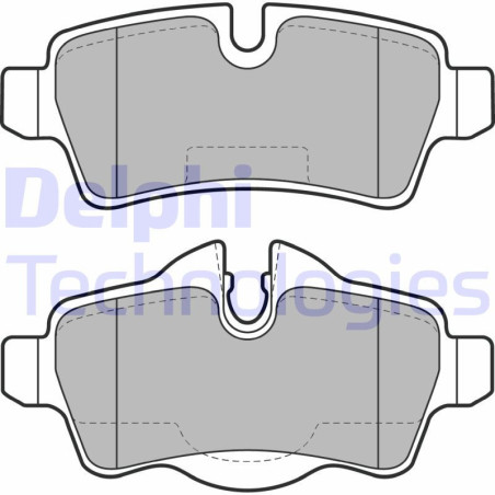 DELPHI LP2022 Pastiglie freno Posteriore per