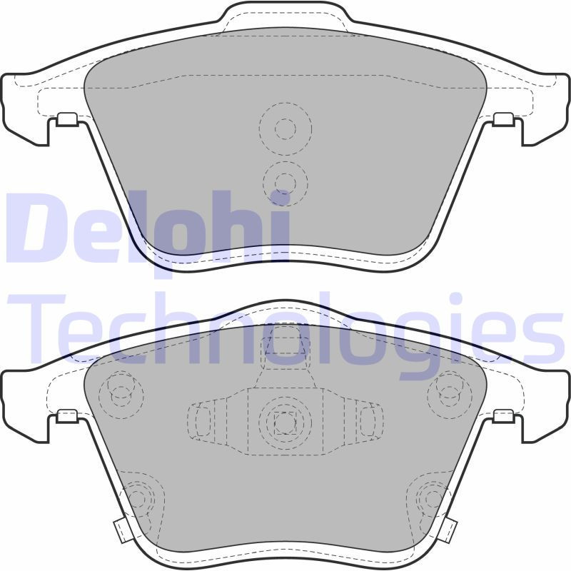 DELPHI LP2025 Brake Pads Set Front for