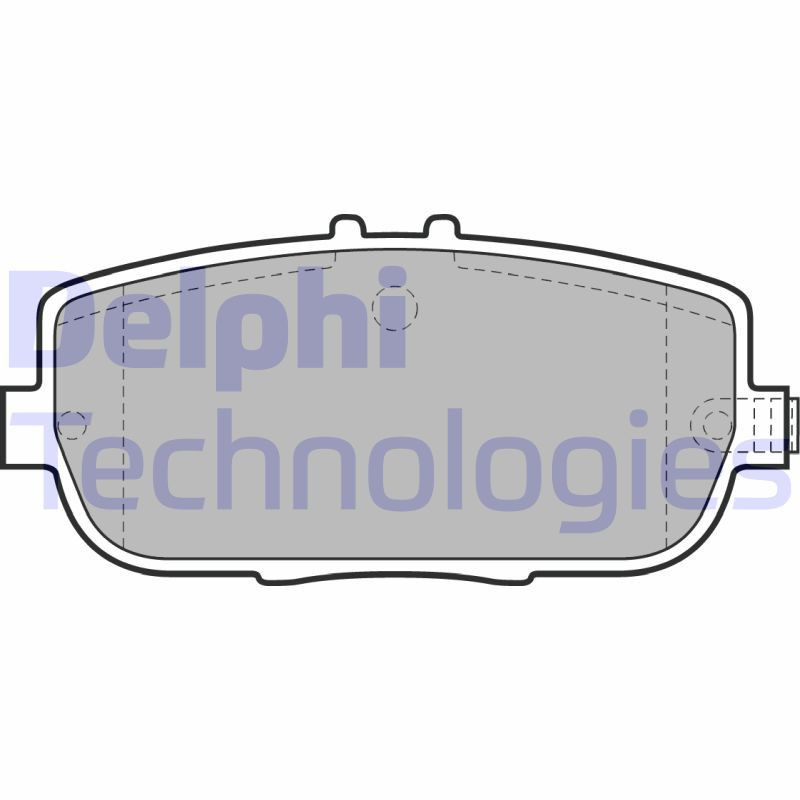 DELPHI LP2027 Pastillas de freno Trasero para