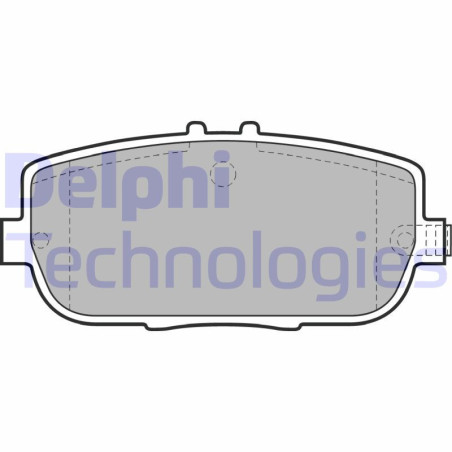 DELPHI LP2027 Pastiglie freno Posteriore per