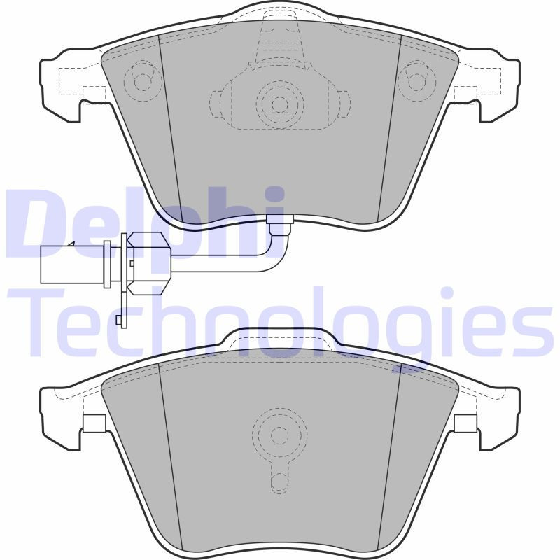 DELPHI LP2032 Brzdové platničky