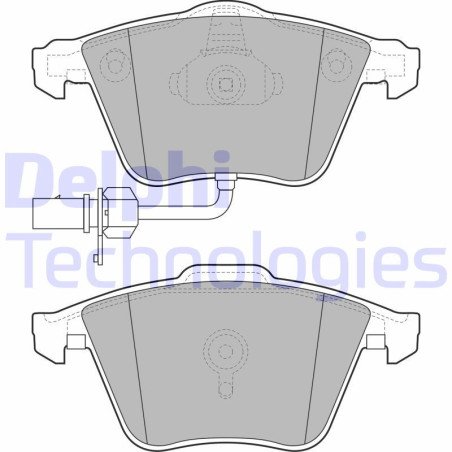 DELPHI LP2032 Brzdové platničky