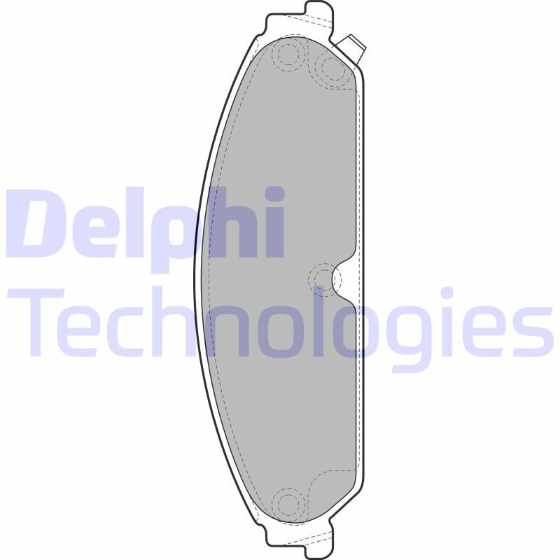 DELPHI LP2033 Pastillas de freno Delantero para