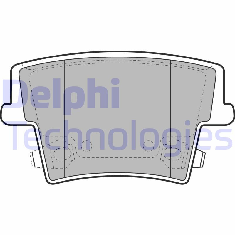DELPHI LP2035 Klocki hamulcowe Tył dla