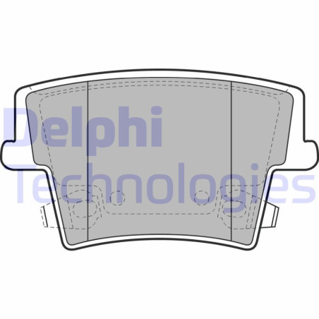 DELPHI LP2035 Pastiglie freno Posteriore per