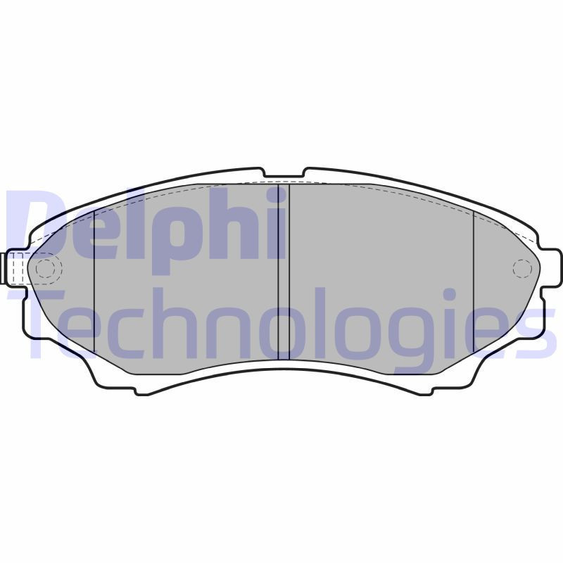 DELPHI LP2036 Pastiglie freno Anteriore per