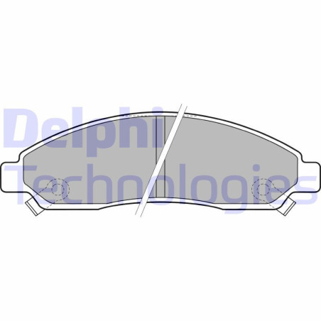 DELPHI LP2037 Pastiglie freno Anteriore per