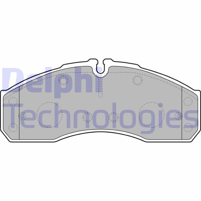 DELPHI LP2042 Pastillas de freno Delantero para