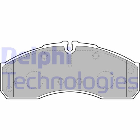 DELPHI LP2042 Brzdové platničky Predné pre
