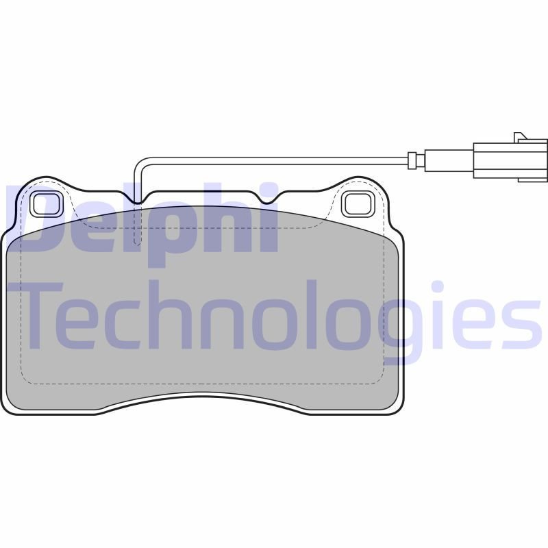 DELPHI LP2045 Pastiglie freno Anteriore per