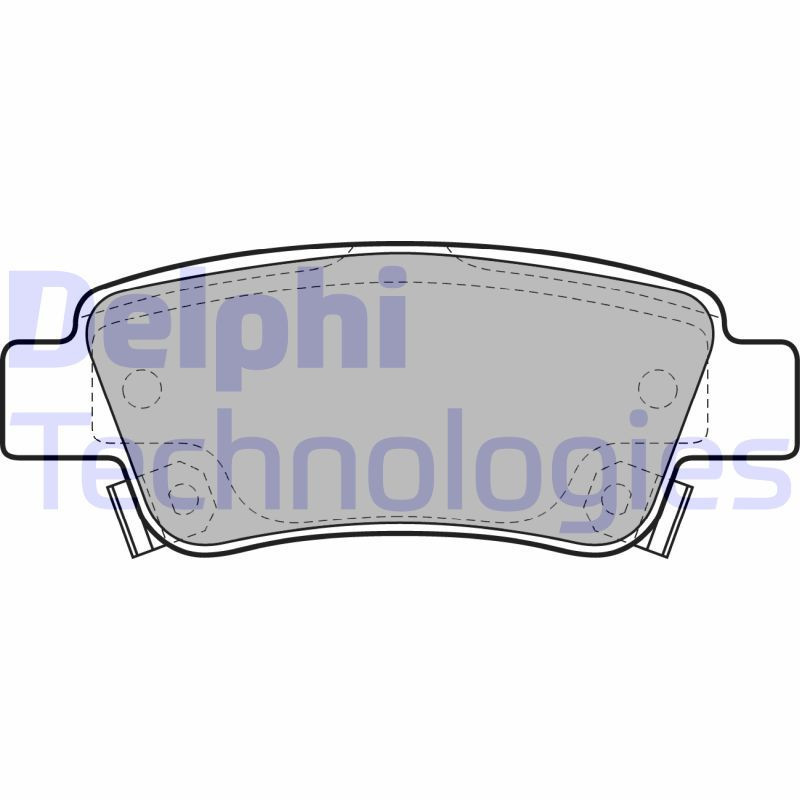 DELPHI LP2047 Pastiglie freno Posteriore per