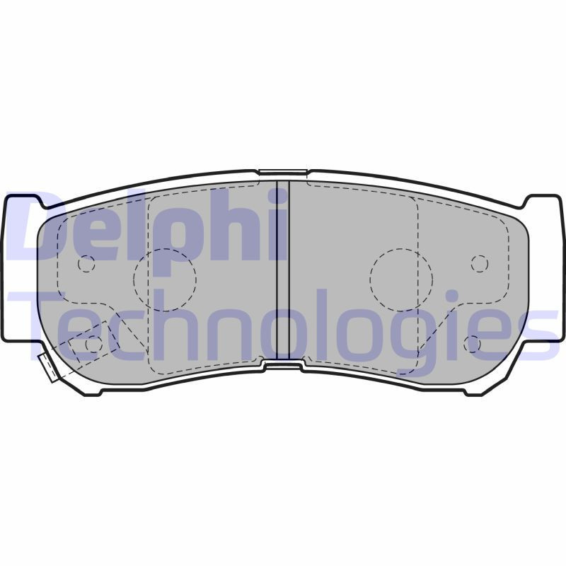 DELPHI LP2049 Pastillas de freno Trasero para