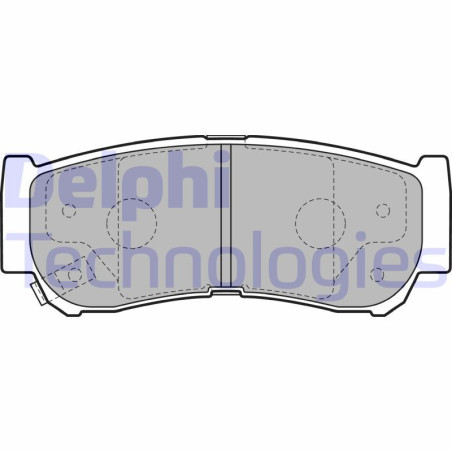 DELPHI LP2049 Pastiglie freno Posteriore per