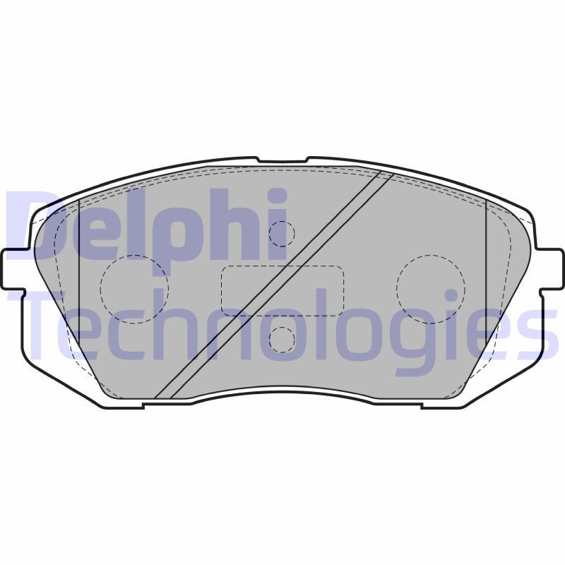 DELPHI LP2050 Brzdové platničky Predné pre