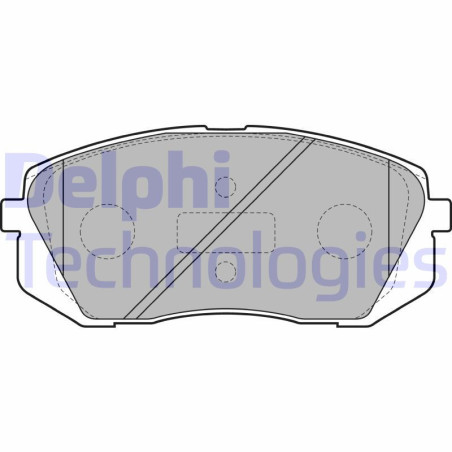DELPHI LP2050 Brzdové platničky Predné pre