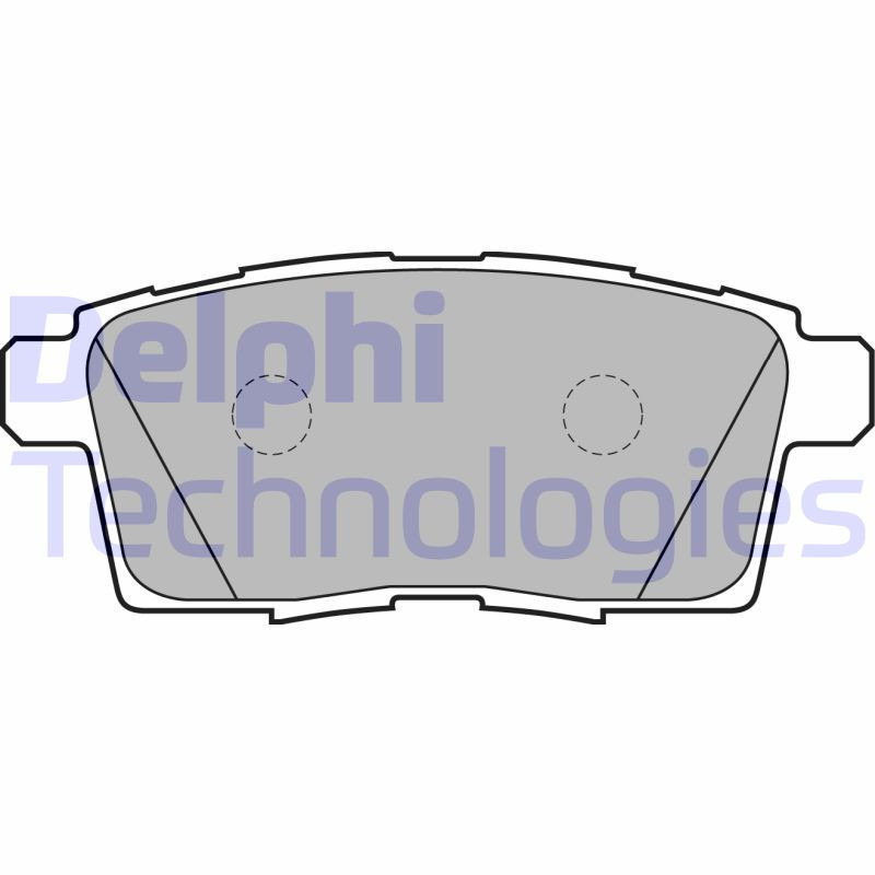 DELPHI LP2052 Pastiglie freno Posteriore per