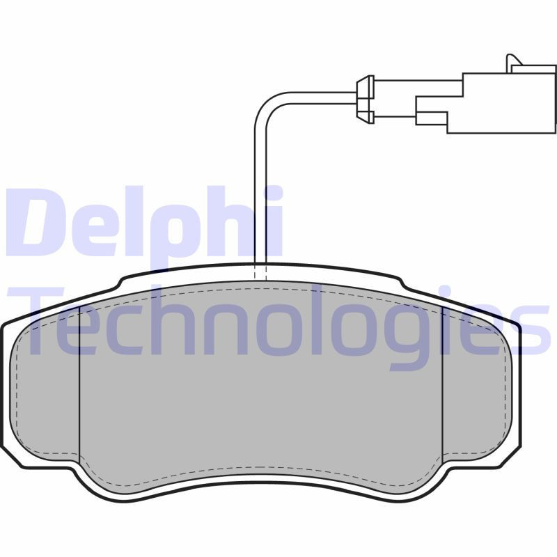 DELPHI LP2054 Pastiglie freno Posteriore per